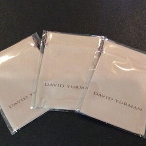 Authentic and Brand New 3 David Yurman Medium Jewelry Pouches